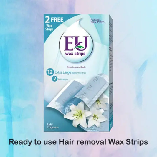 EU CREAM WAX STRIPS LILLY 12 PCS