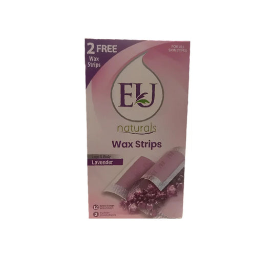 EU CREAM WAX STRIPS LAVENDER XL 12S