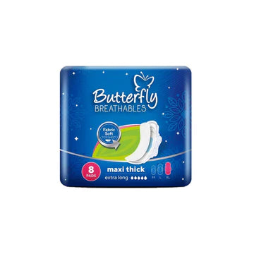 BUTTERFLY LONG ULTRA WIDE SANITARY PADS 8 XL